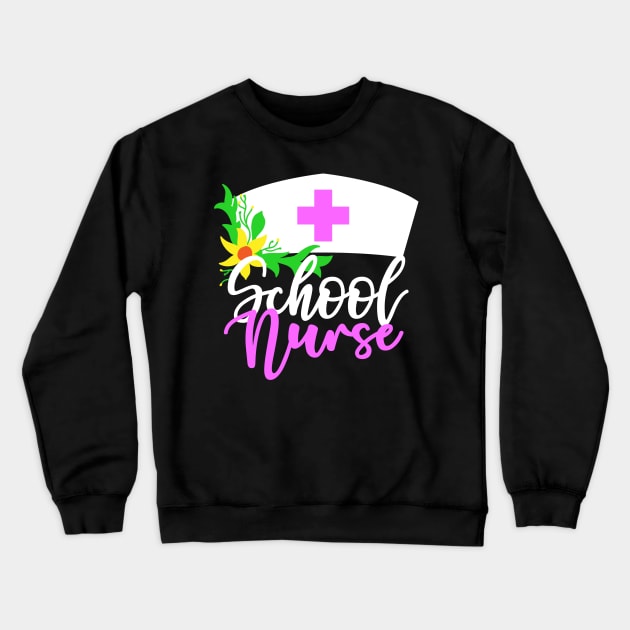 School Nurse Crewneck Sweatshirt by TheBestHumorApparel